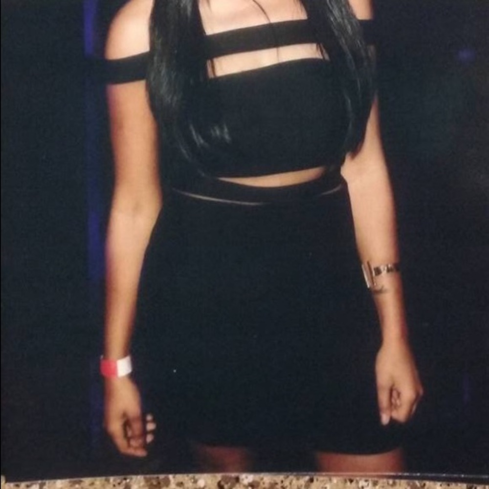Black bandage dress